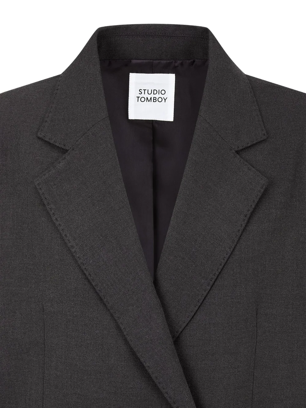 Studio Tomboy Patch-pocket Notched-lapel Jacket In Gray