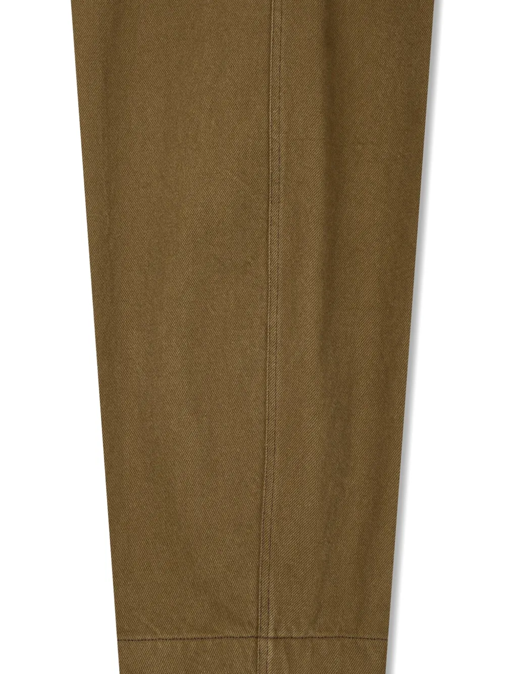 Studio Tomboy Elastic-waist Tapered Trousers In Brown