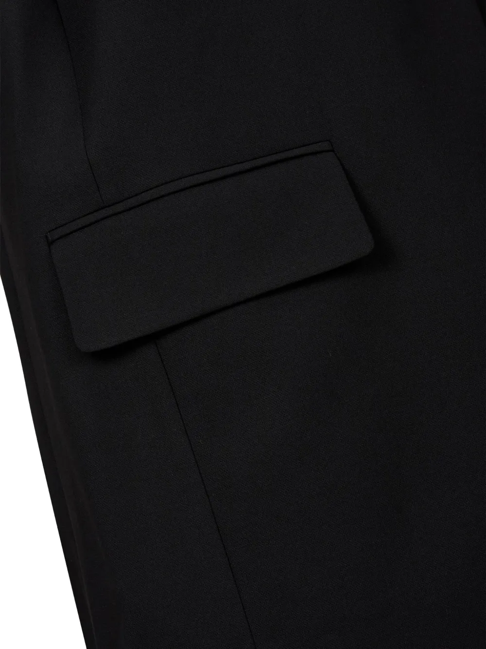 Studio Tomboy Vent-detail Button-fastening Jacket In Black