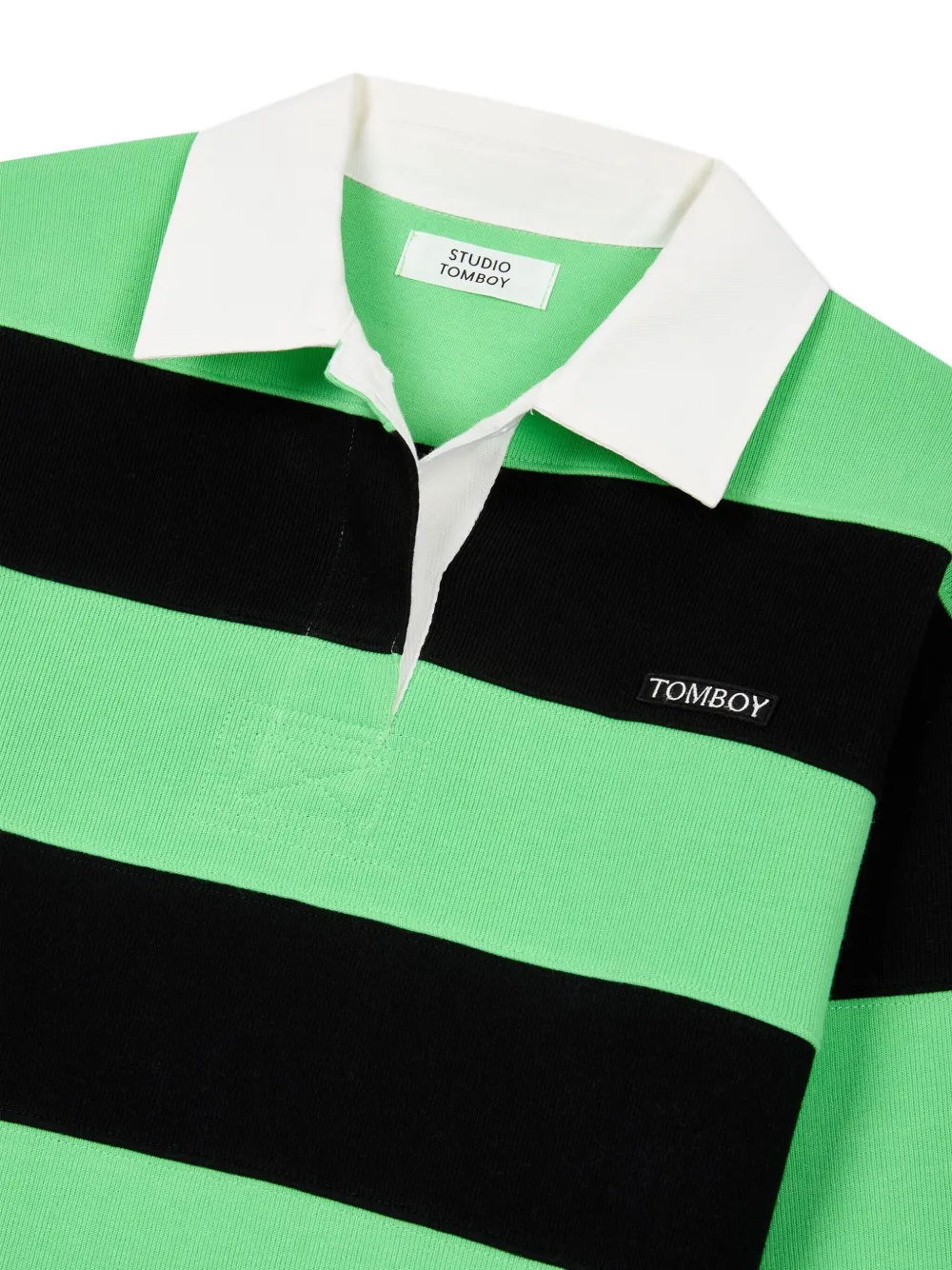 STUDIO TOMBOY Rugby sweater met polokraag Groen