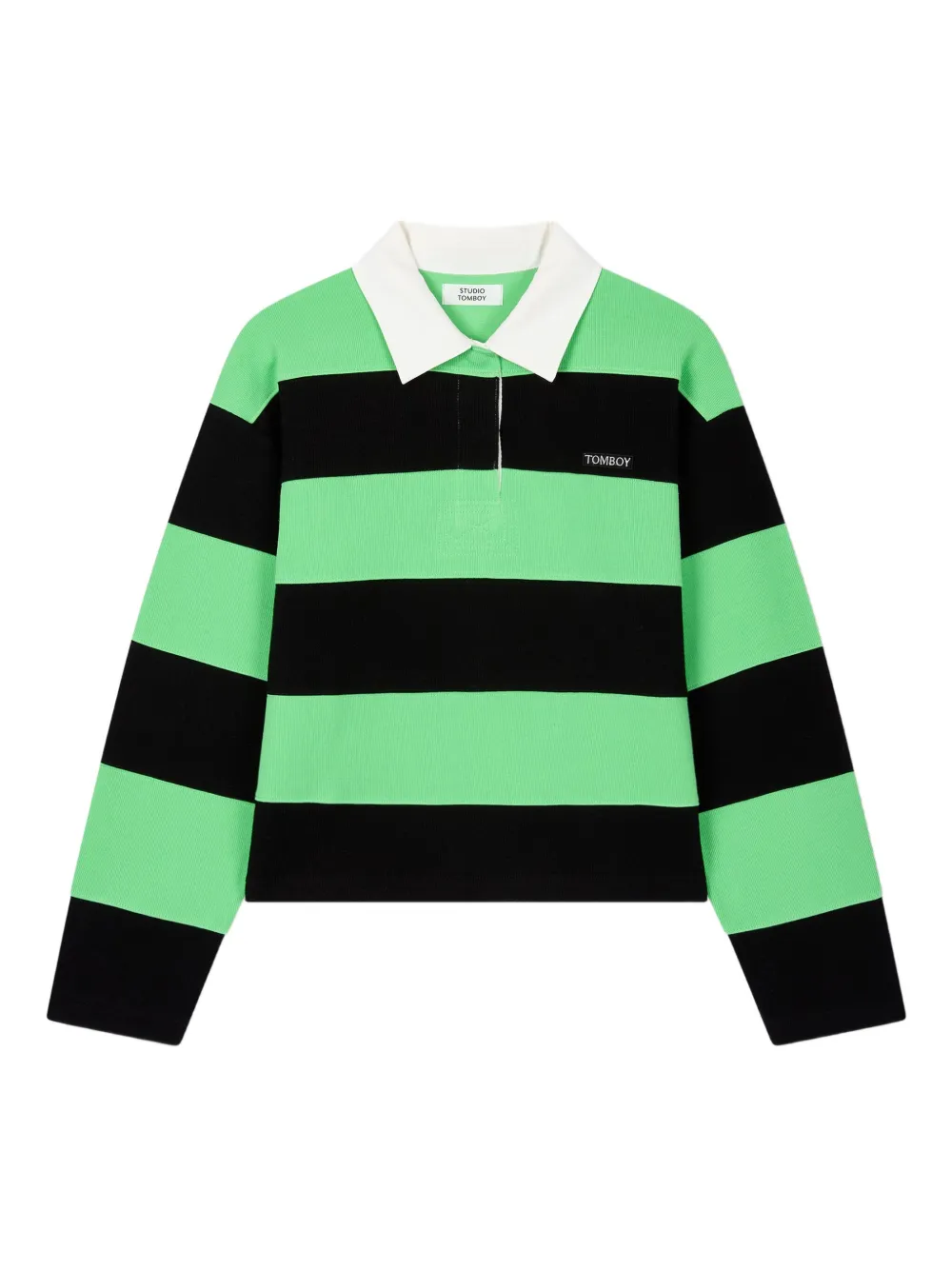 STUDIO TOMBOY Rugby polo-collar sweatshirt | Green | Image 1