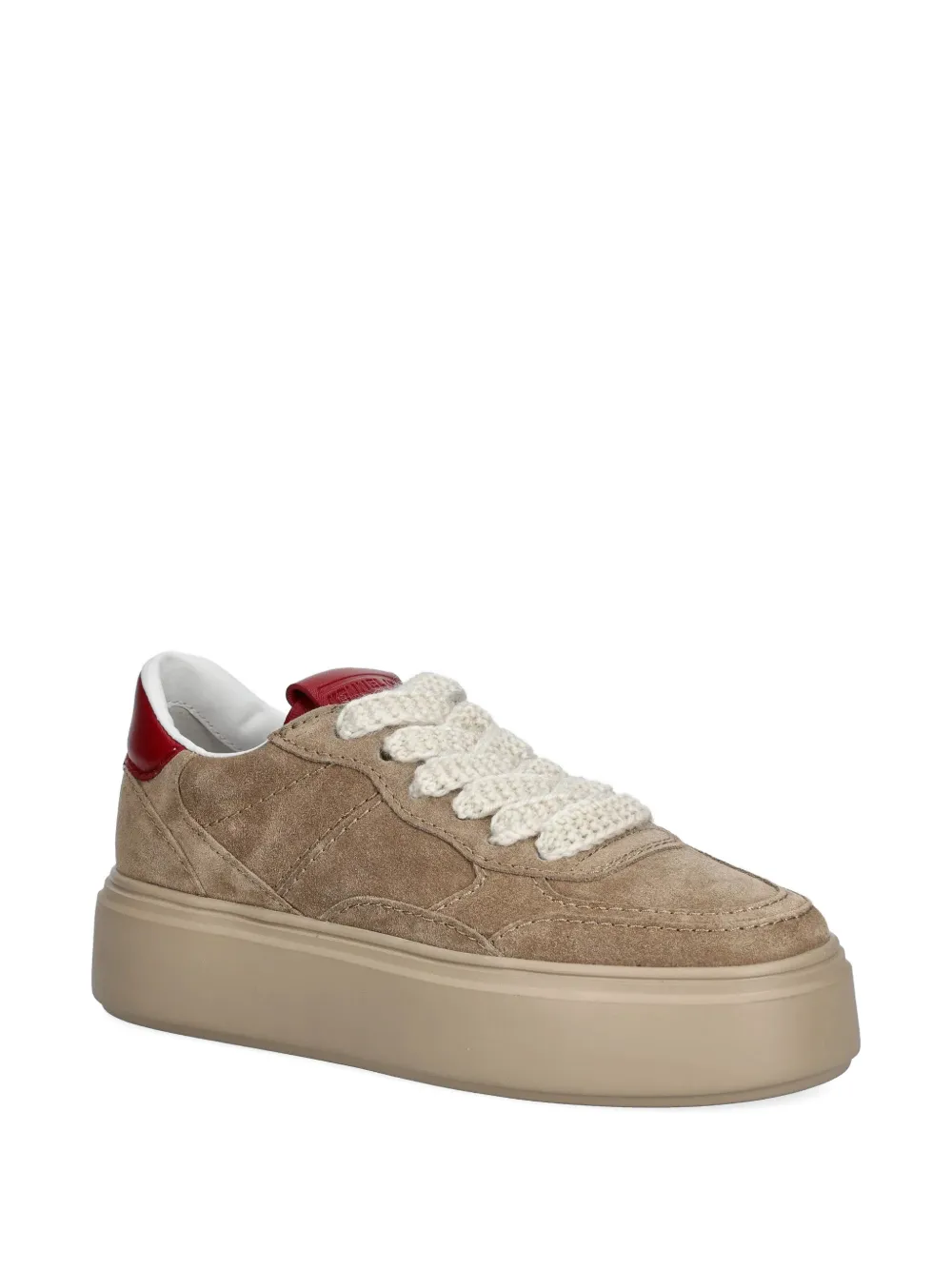Kennel & Schmenger Sneakers met logoplakkaat Beige