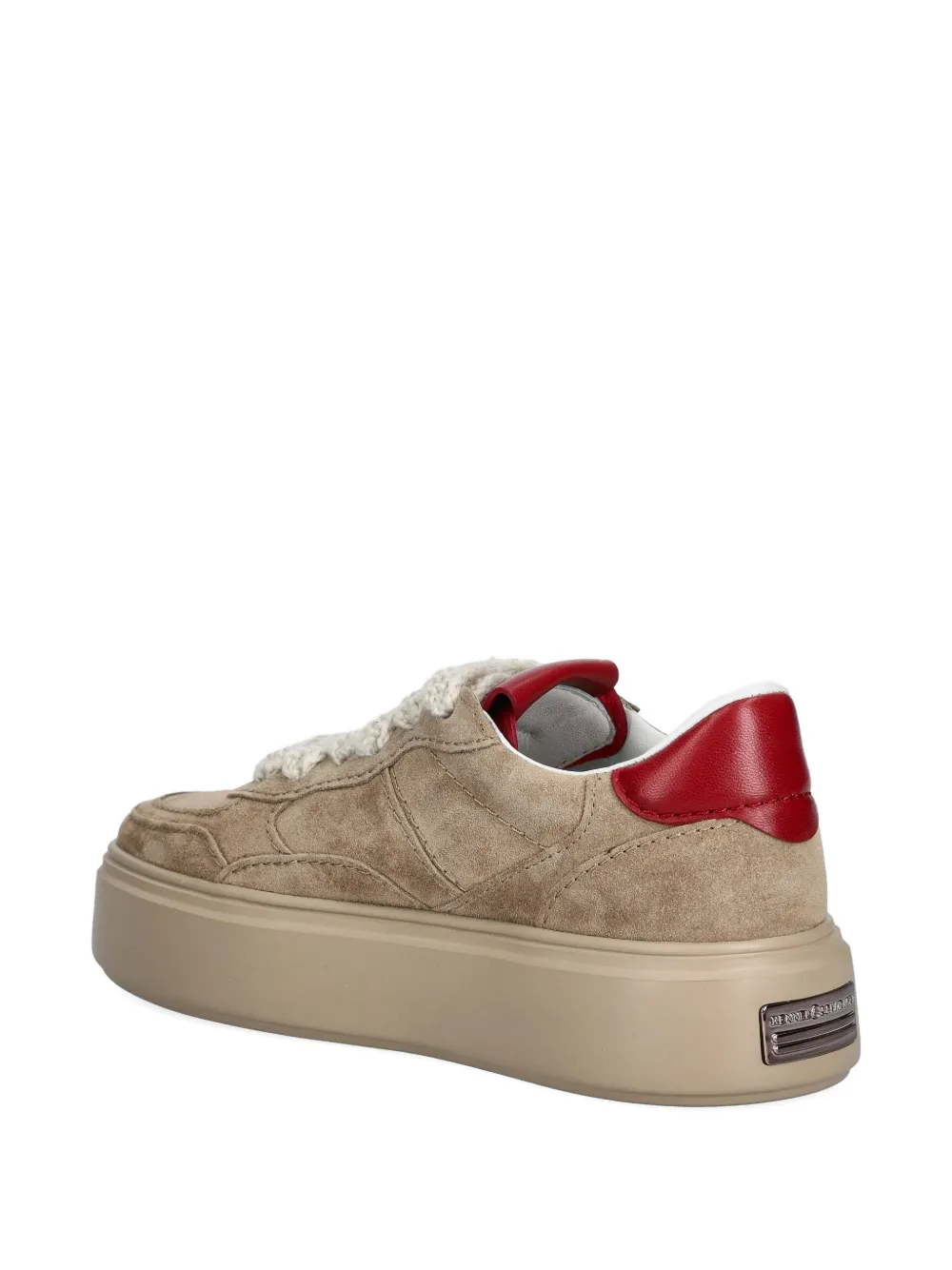 Kennel & Schmenger Sneakers met logoplakkaat Beige