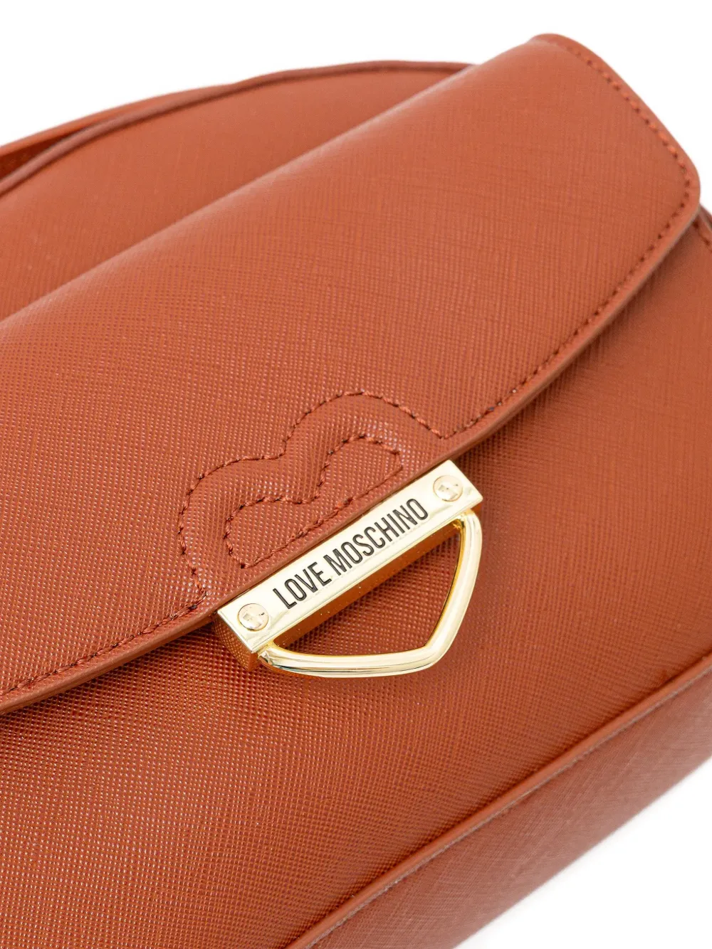 Love Moschino Crossbodytas met logoplakkaat Bruin