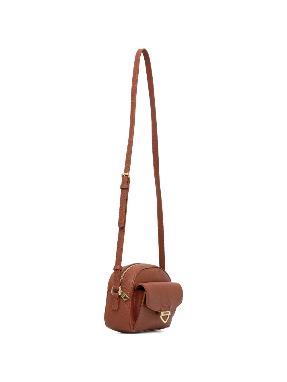 Love Moschino Crossbodytas met logoplakkaat Bruin