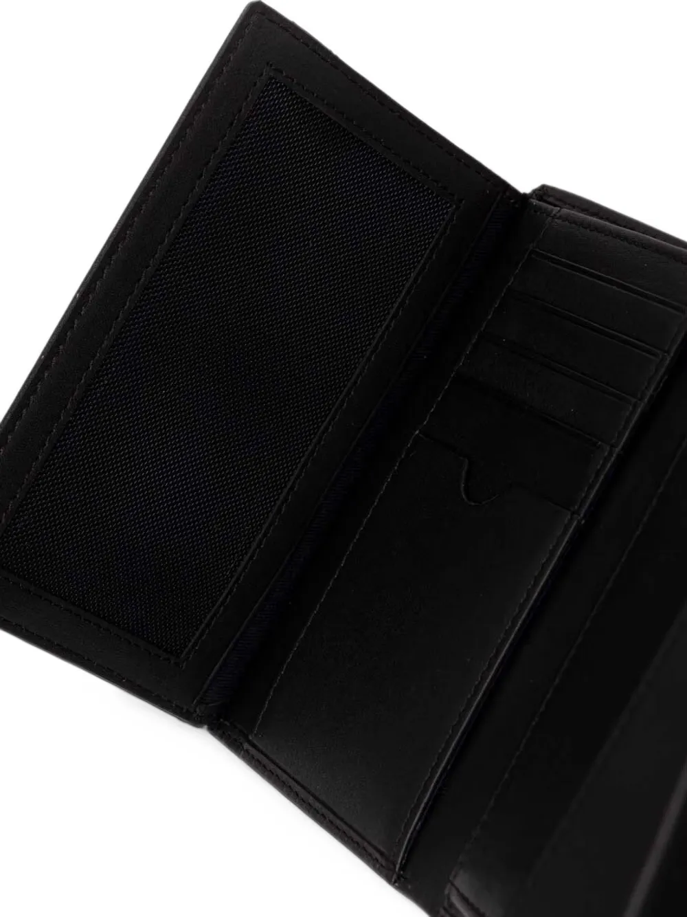 Joop! logo-plaque leather wallet Zwart