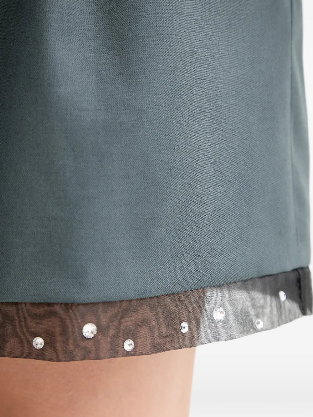 IRO Solenna geplooide verfraaide shorts Grijs