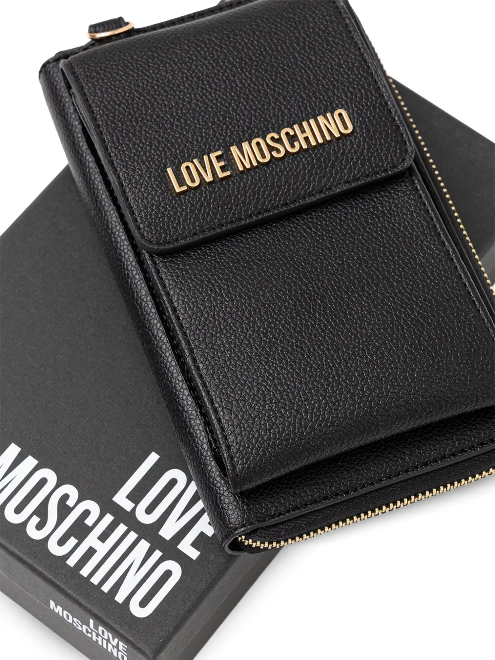 Love Moschino Portemonnee met logo Zwart