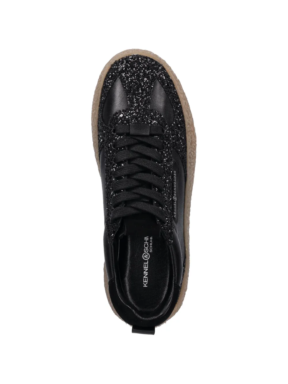 Kennel & Schmenger glitter low-top sneakers Zwart