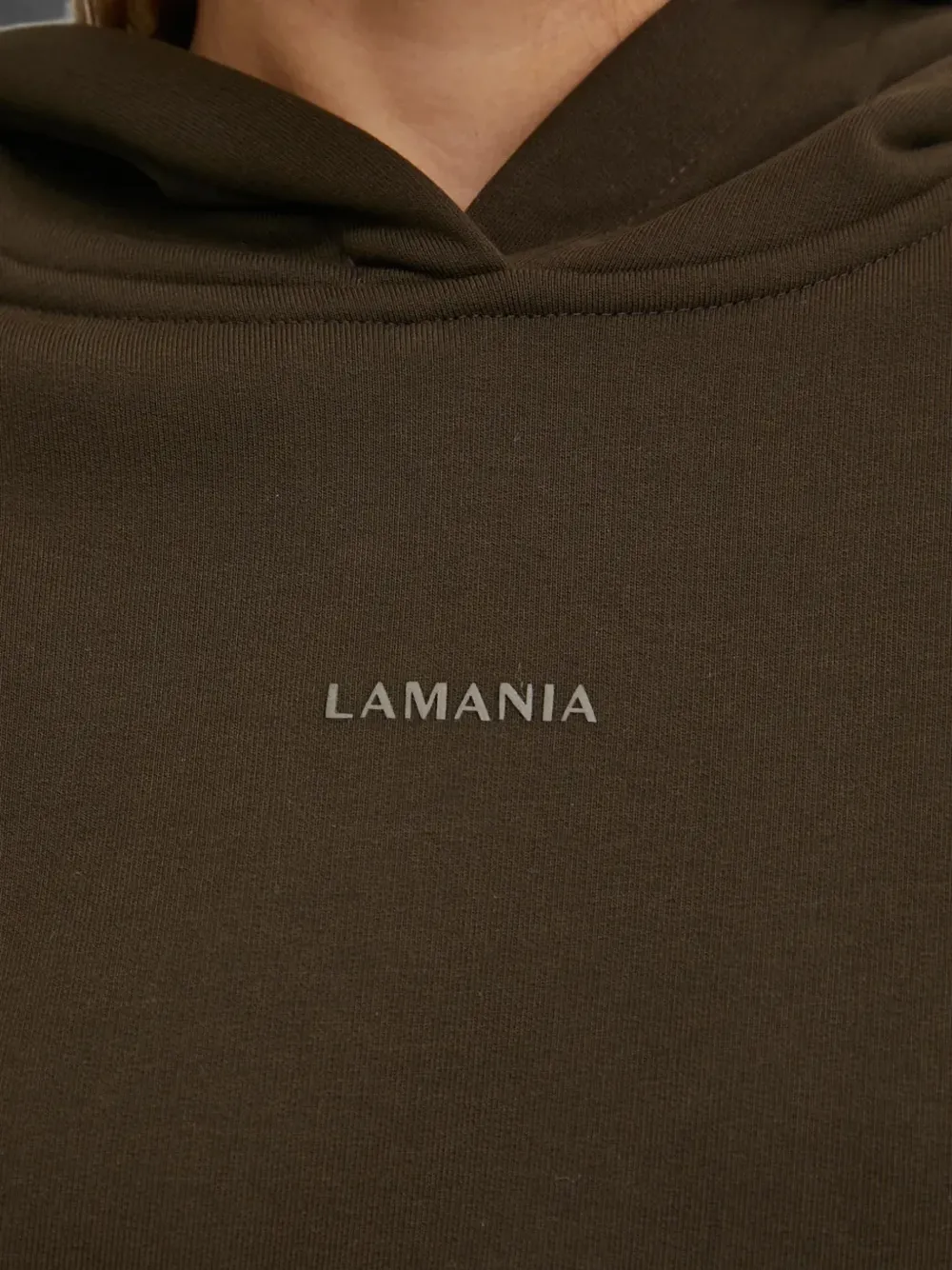 La Mania Hoodie met logoprint Bruin