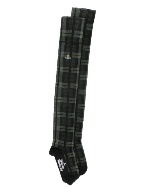 Vivienne Westwood Orb-motif checked socks
