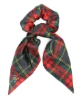 Vivienne Westwood tartan-plaid scrunchie - Green