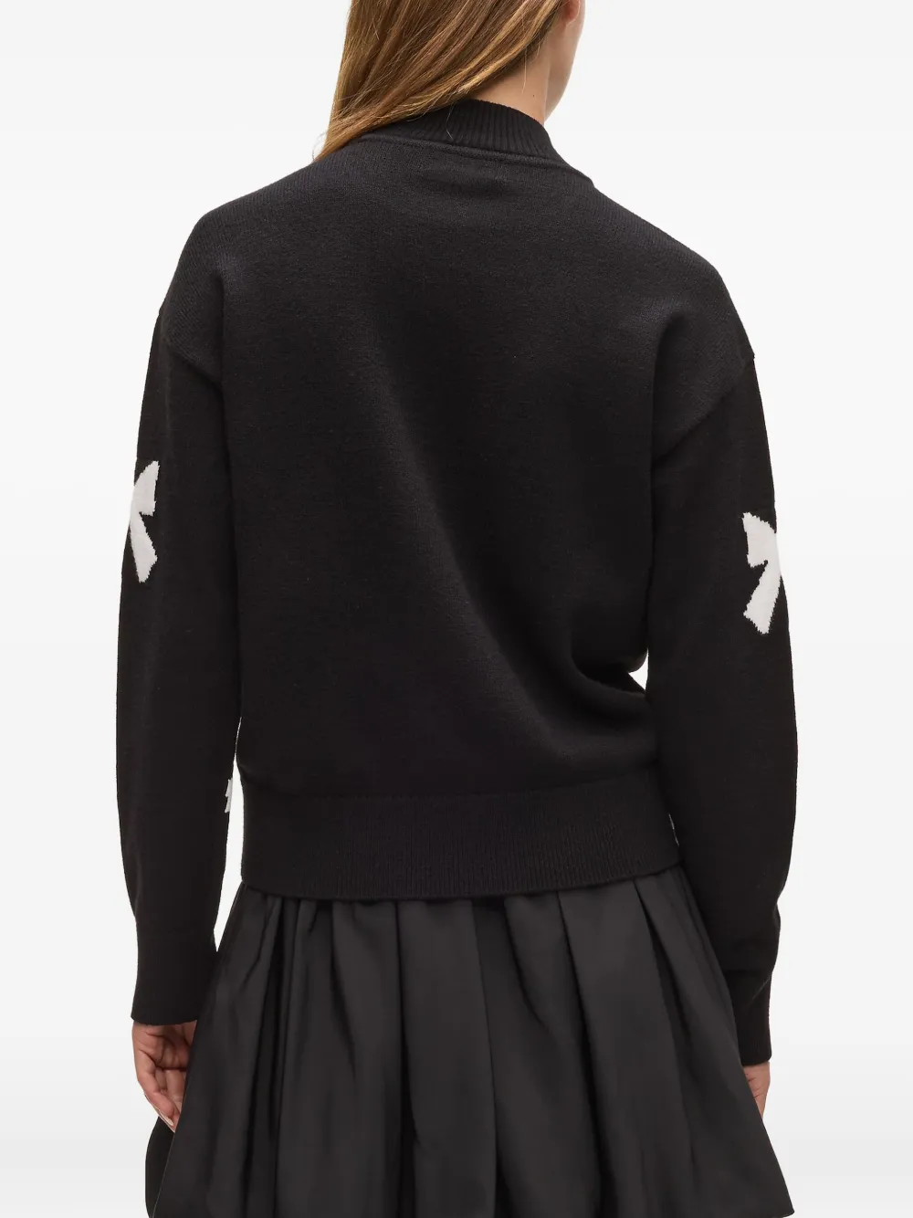 Karl Lagerfeld Trui verfraaid met strik Zwart