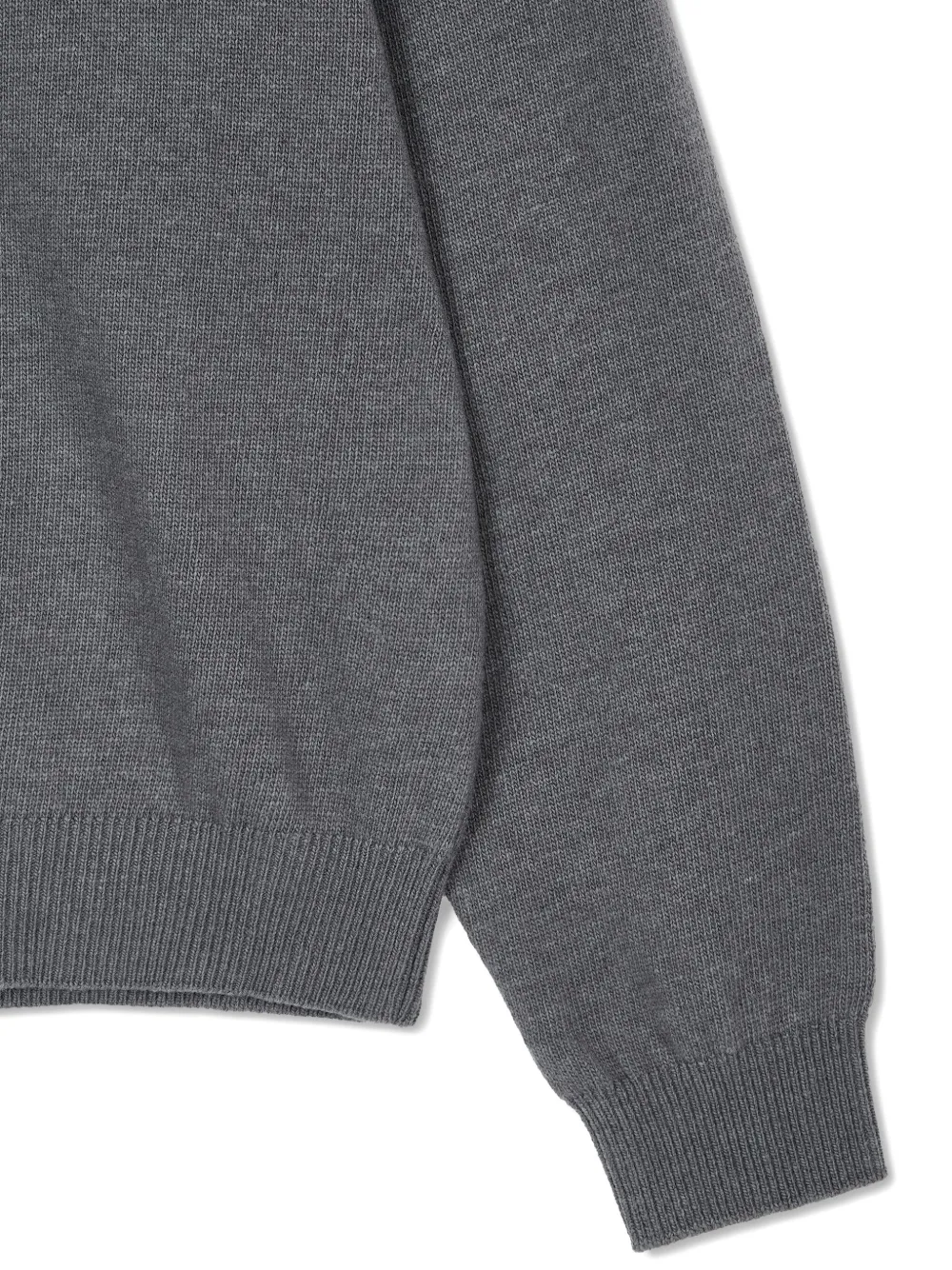 Studio Tomboy Long-sleeve Polo Shirt In Gray