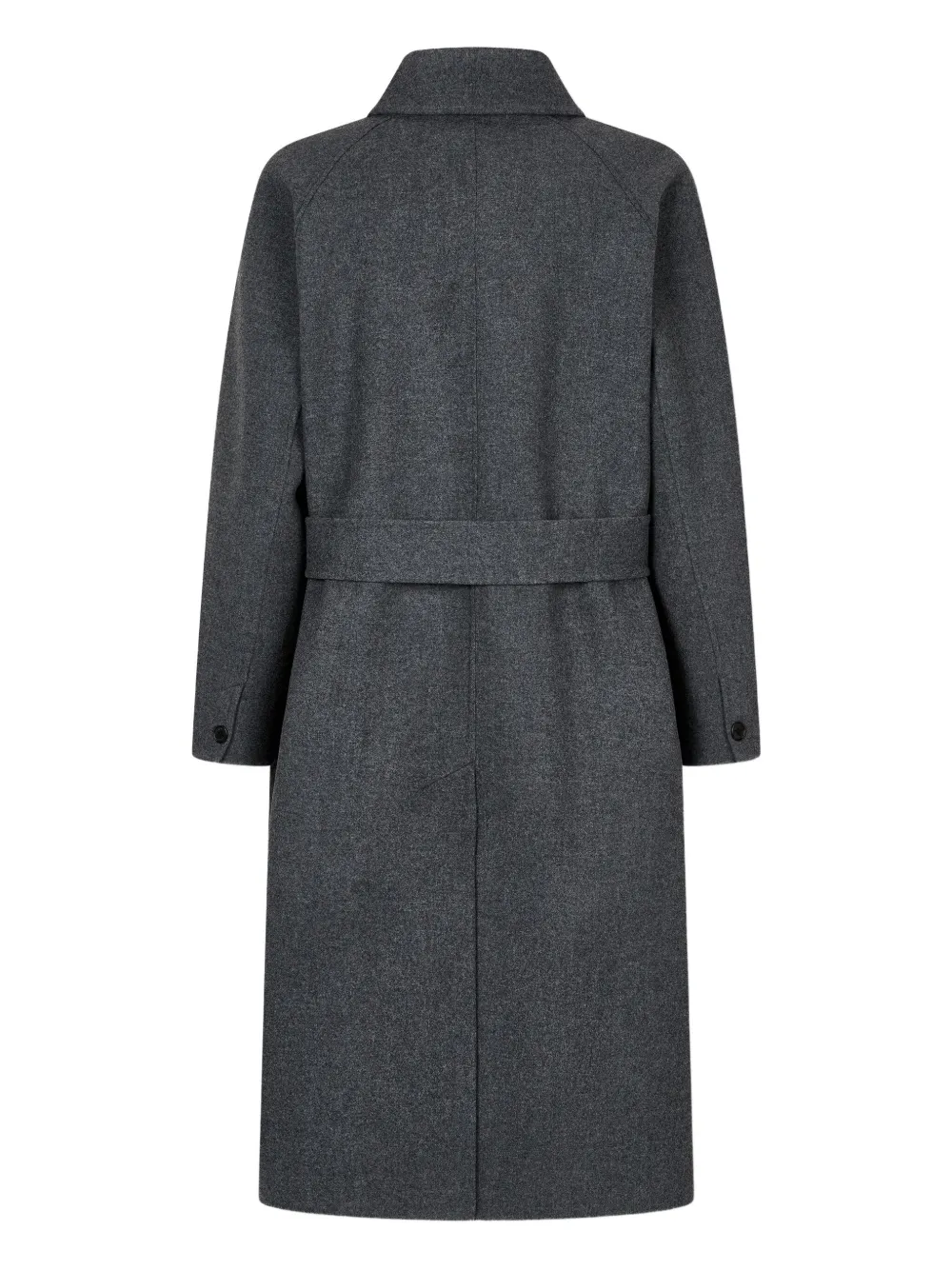 Studio Tomboy Belted Wool Coat In Gray
