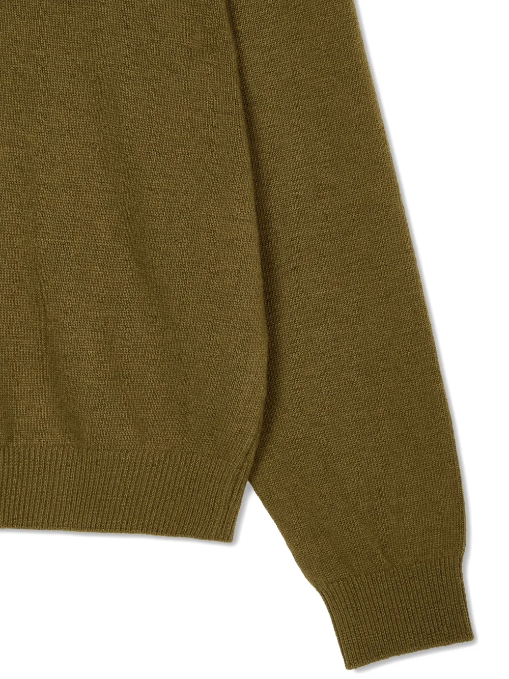 Studio Tomboy Long-sleeve Polo Shirt In Green