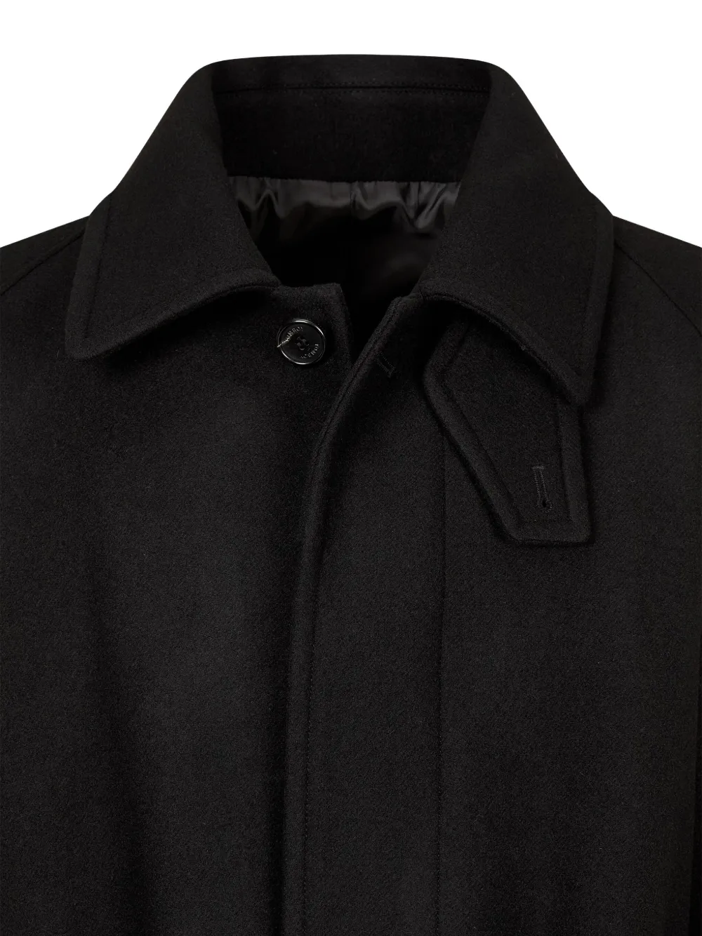 Studio Tomboy Belted Wool Coat In Black