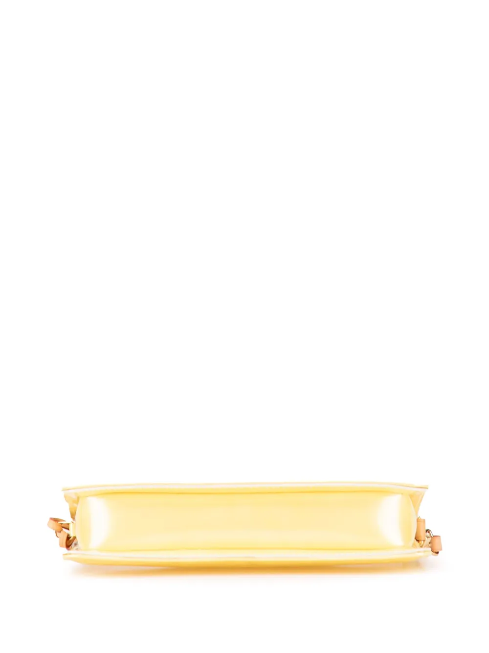 Pre-owned Louis Vuitton 2005 Monogram Vernis Pochette Lexington Shoulder Bag In Yellow