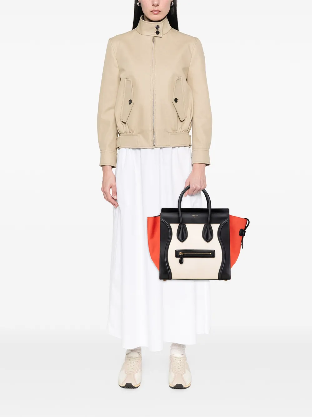 Celine Pre-Owned 2014 Mini Canvas Tricolor Luggage tote bag | Pre-Owned | Image 2