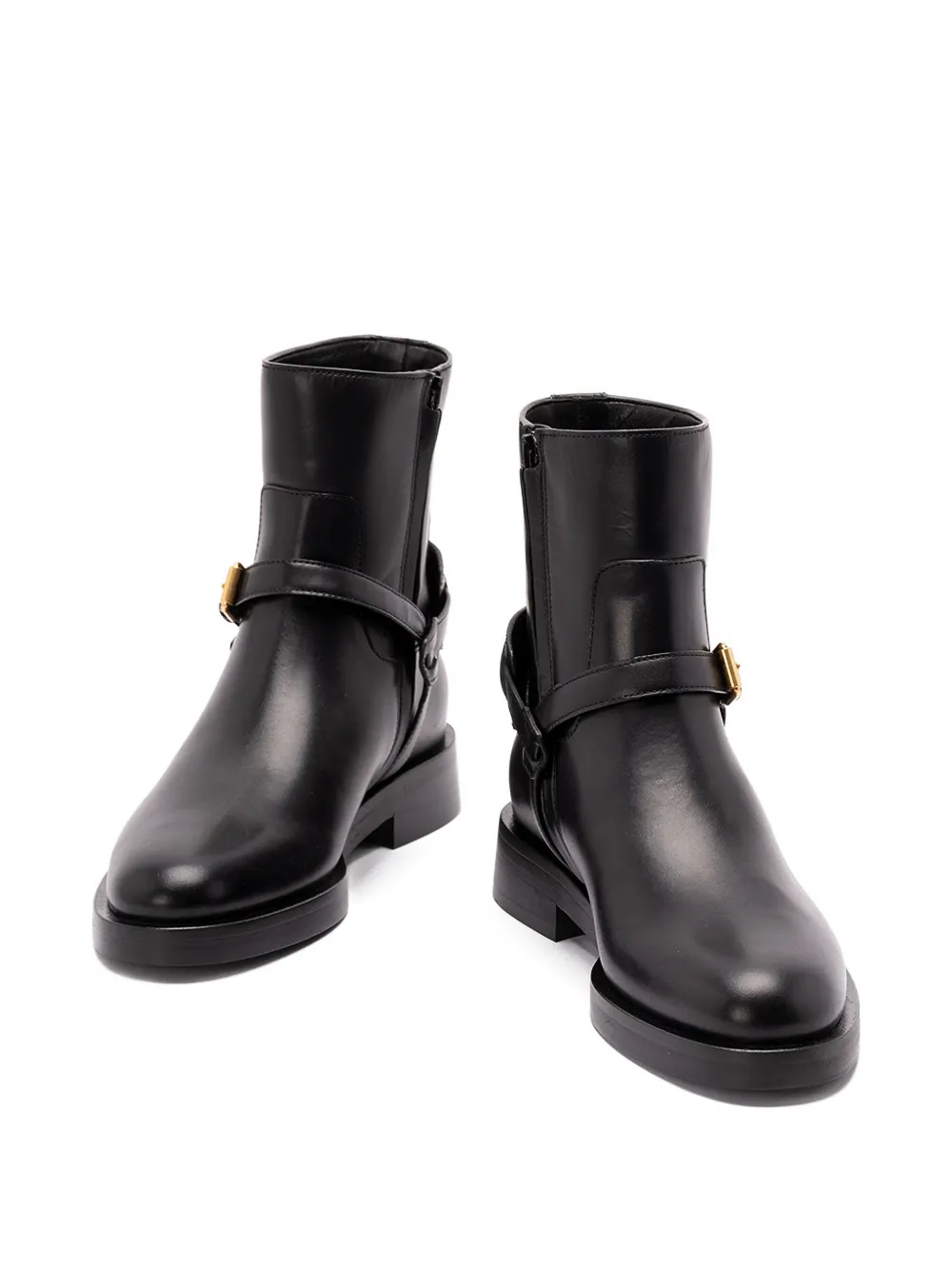 Valentino Garavani VLogo leather boots Black