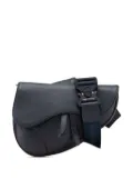 Christian Dior Pre-Owned 2019 Grained Calfskin Saddle Bag crossbody bag - Blue