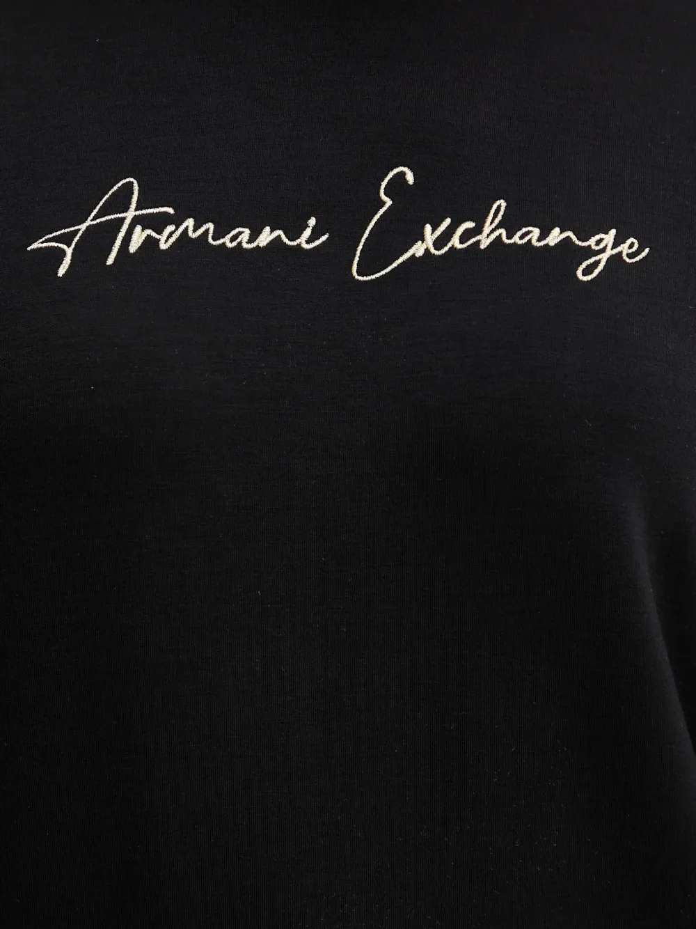 Armani Exchange Sweater met ronde hals Zwart