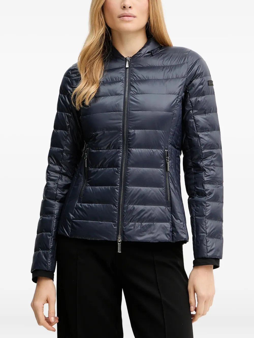 Armani Exchange Hooded Jacket In Animal Print