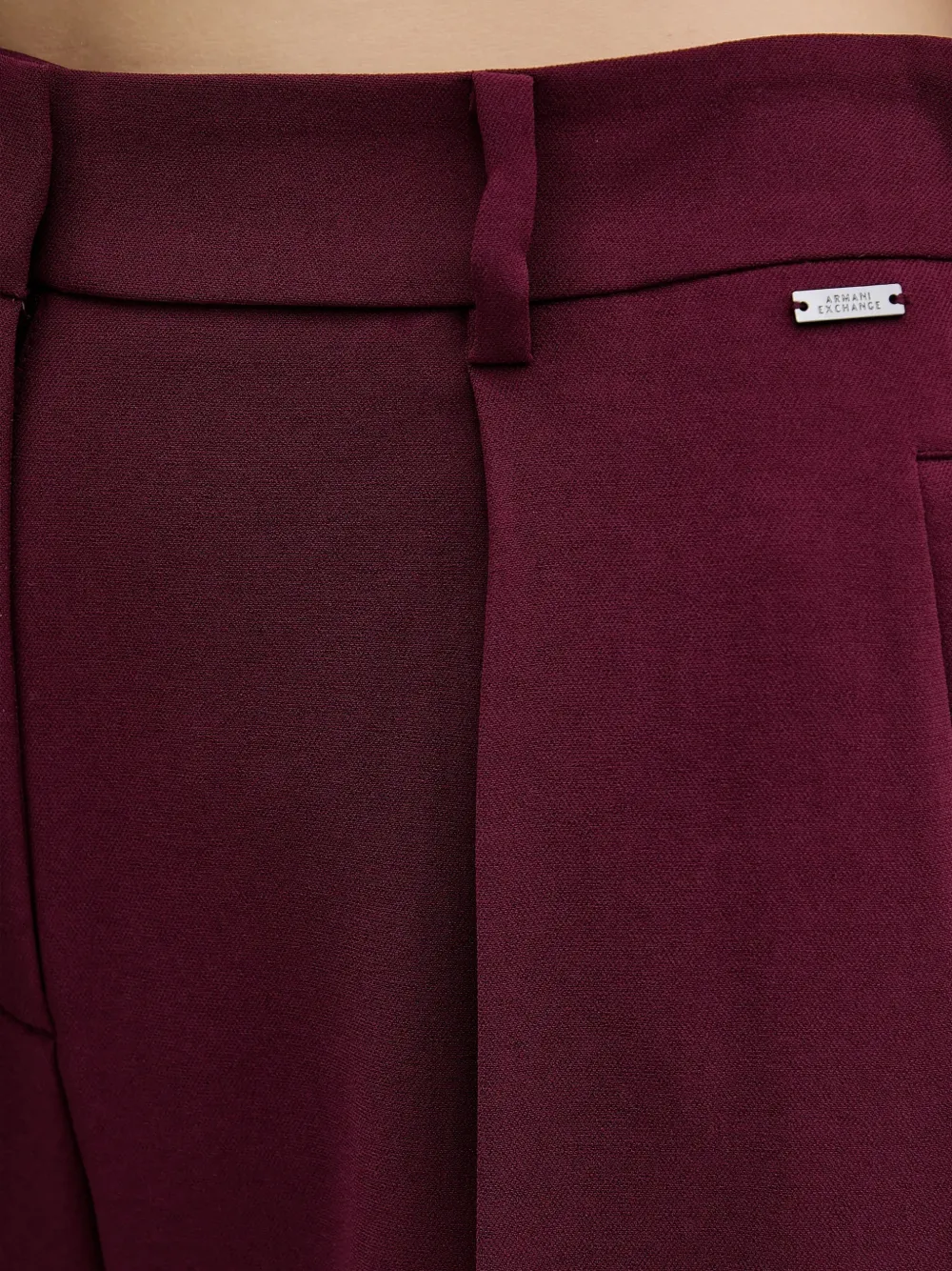 Armani Exchange Broek met toelopende pijpen Rood