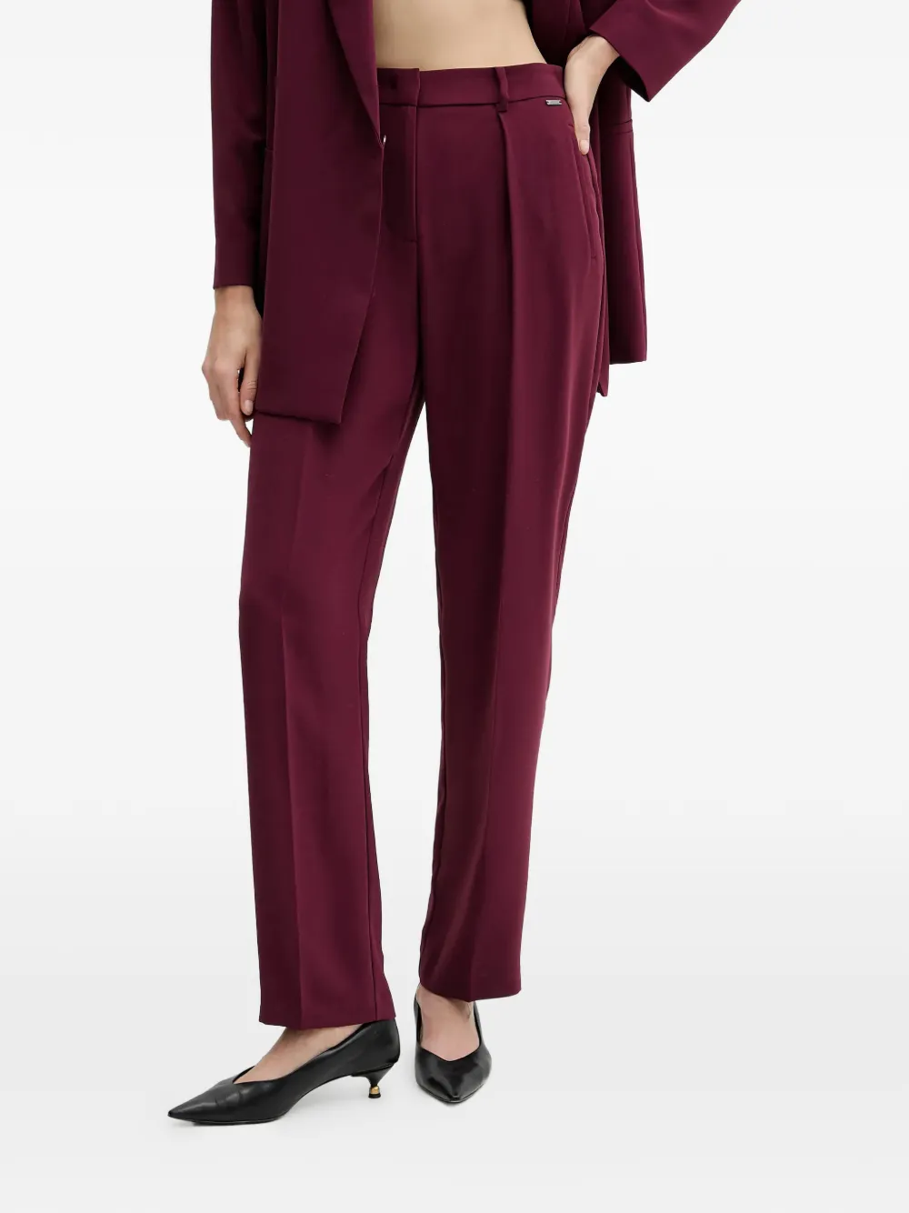 Armani Exchange logo-detail trousers - Rosso