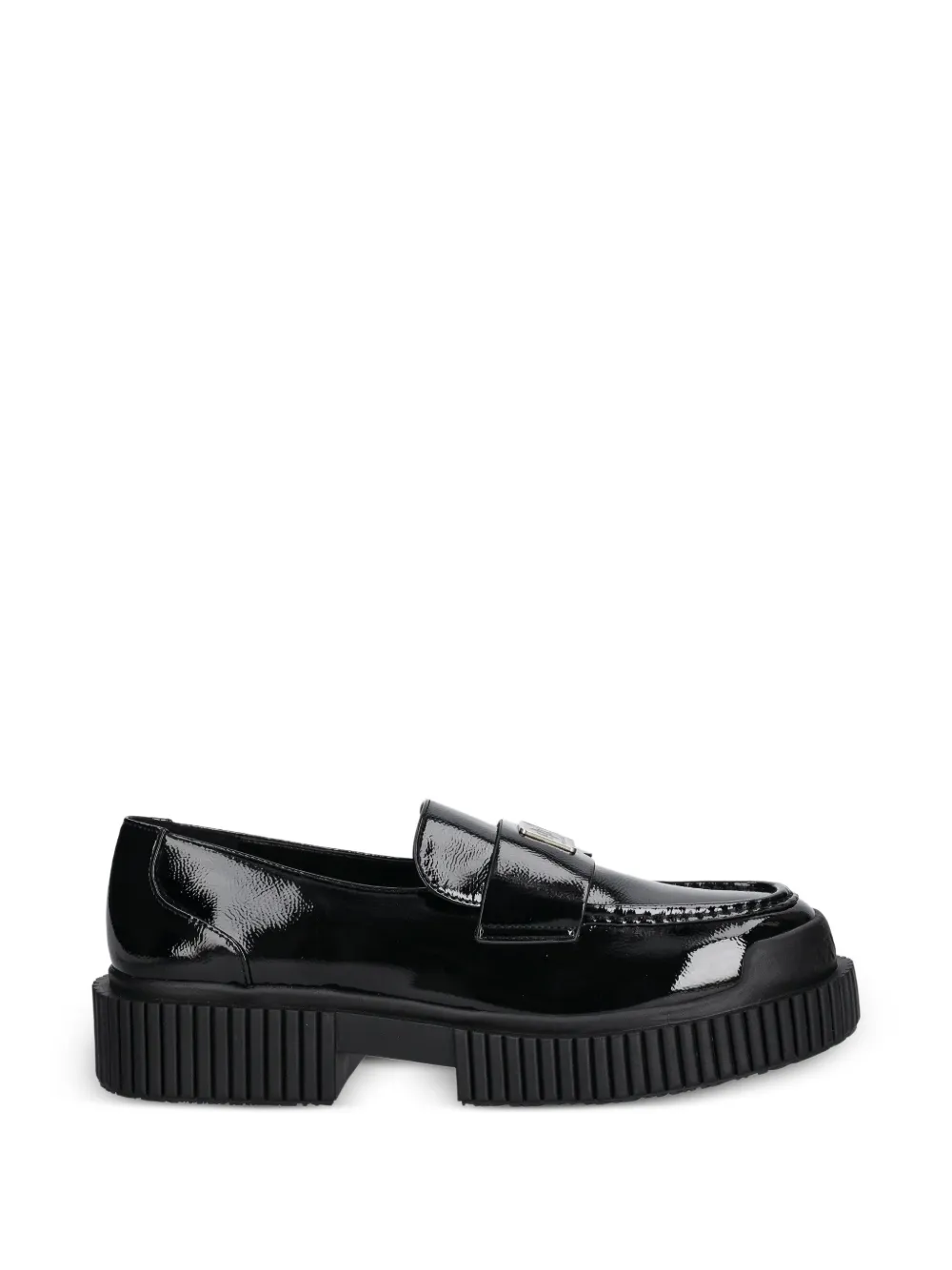 Armani Exchange logo-plaque loafers - Nero