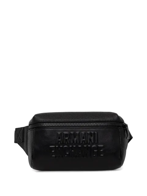 Armani Exchange embossed logo belt bag