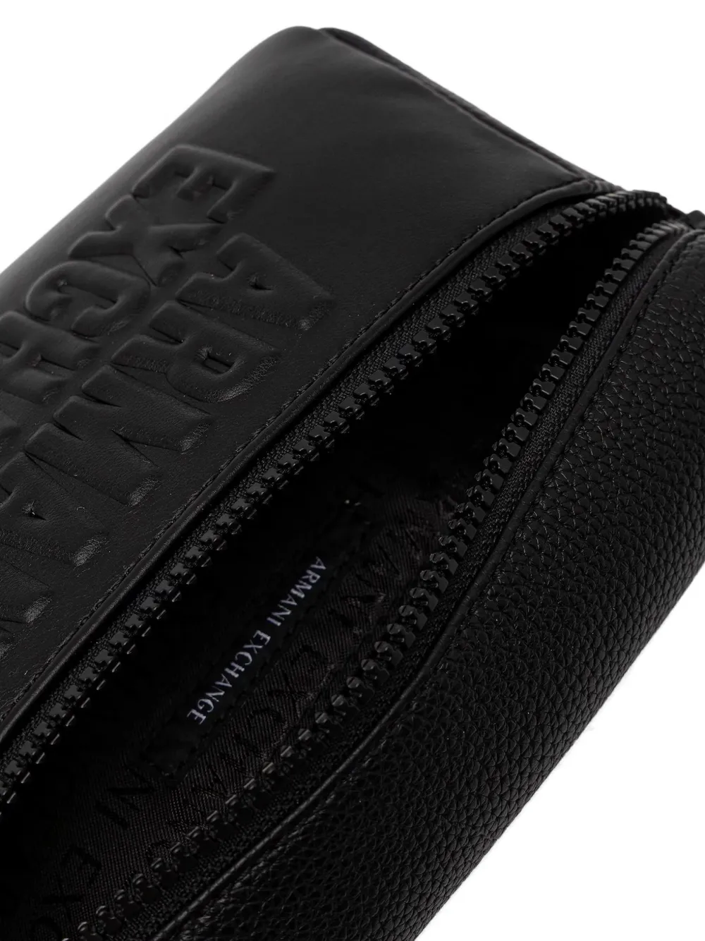  Armani Exchange Embossed Logo Belt Bag - Black 