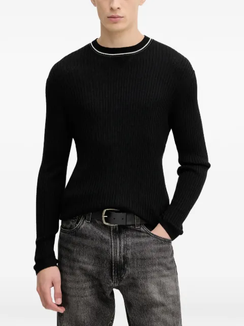 Armani Exchange suéter tejido de canalé