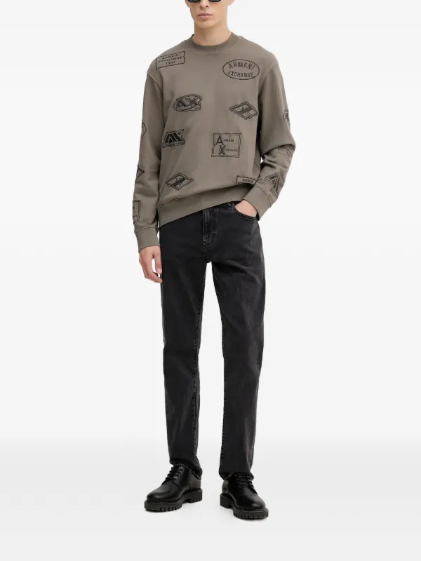 Armani Exchange ロゴ スウェットシャツ | グレー | FARFETCH JP