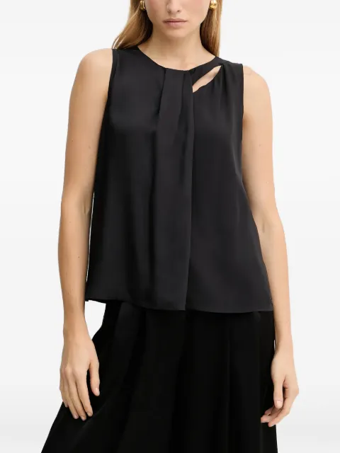 Armani Exchange cut-out sleeveless blouse