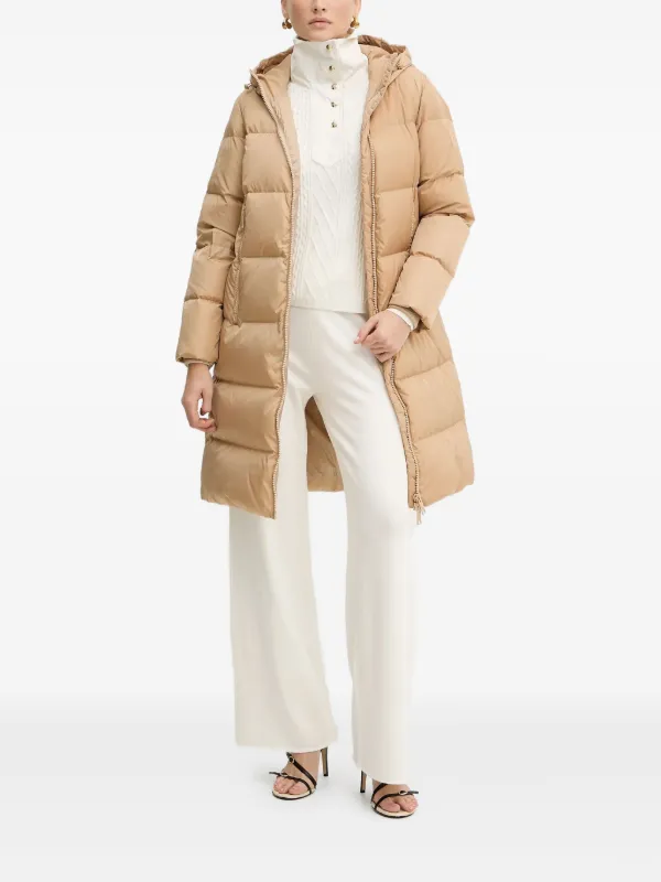 Armani Exchange Hooded Padded Coat Neutrals FARFETCH PH
