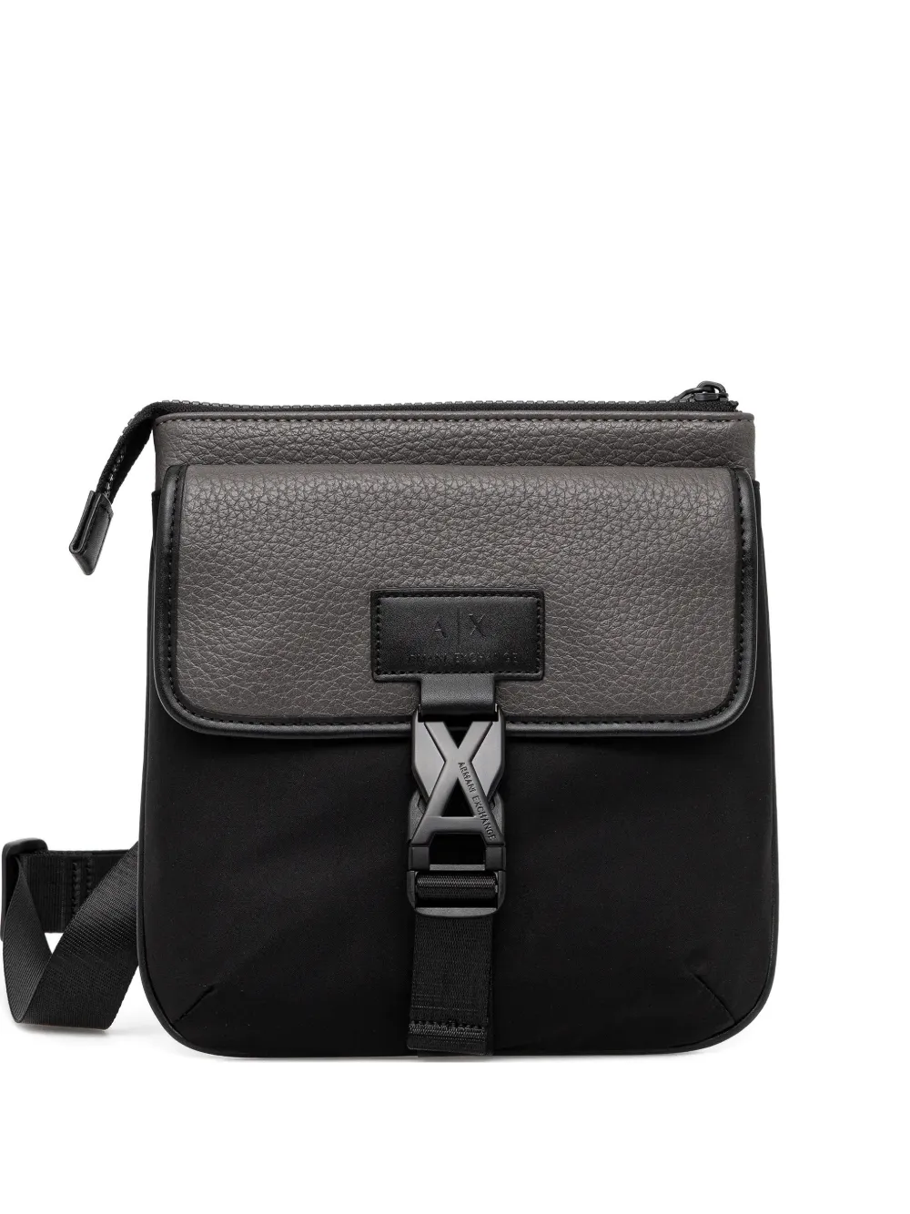 Armani Exchange Kuriertasche mit Schnallenverschluss - Schwarz