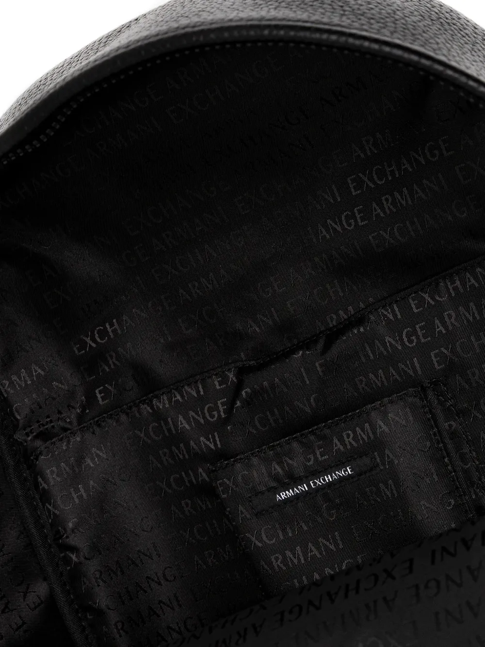 Armani Exchange Rugzak met gesp met textuur Zwart