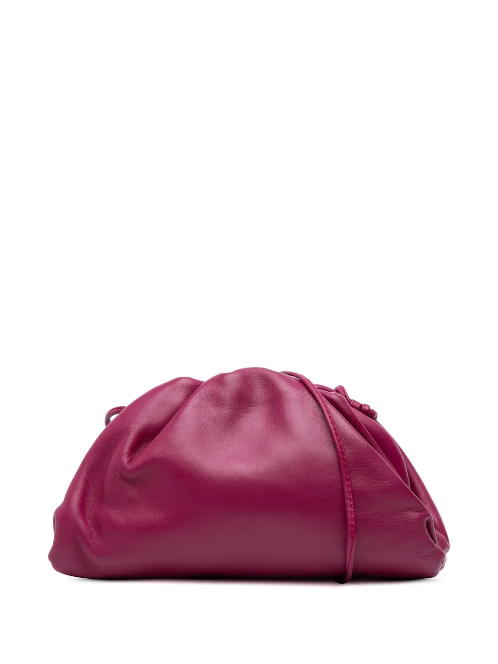Pre-owned Bottega Veneta 2012-2025 Lambskin The Mini Pouch Crossbody Bag In Purple