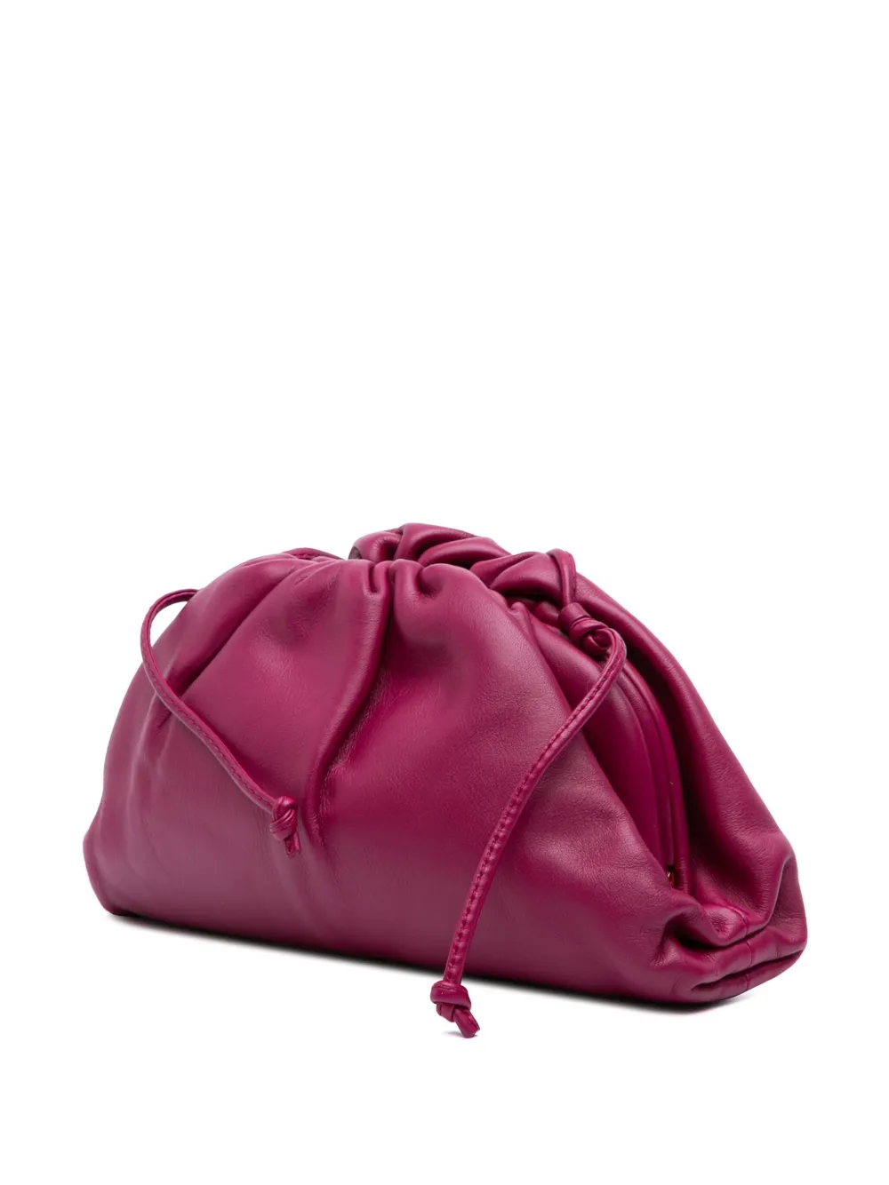 Pre-owned Bottega Veneta 2012-2025 Lambskin The Mini Pouch Crossbody Bag In Purple