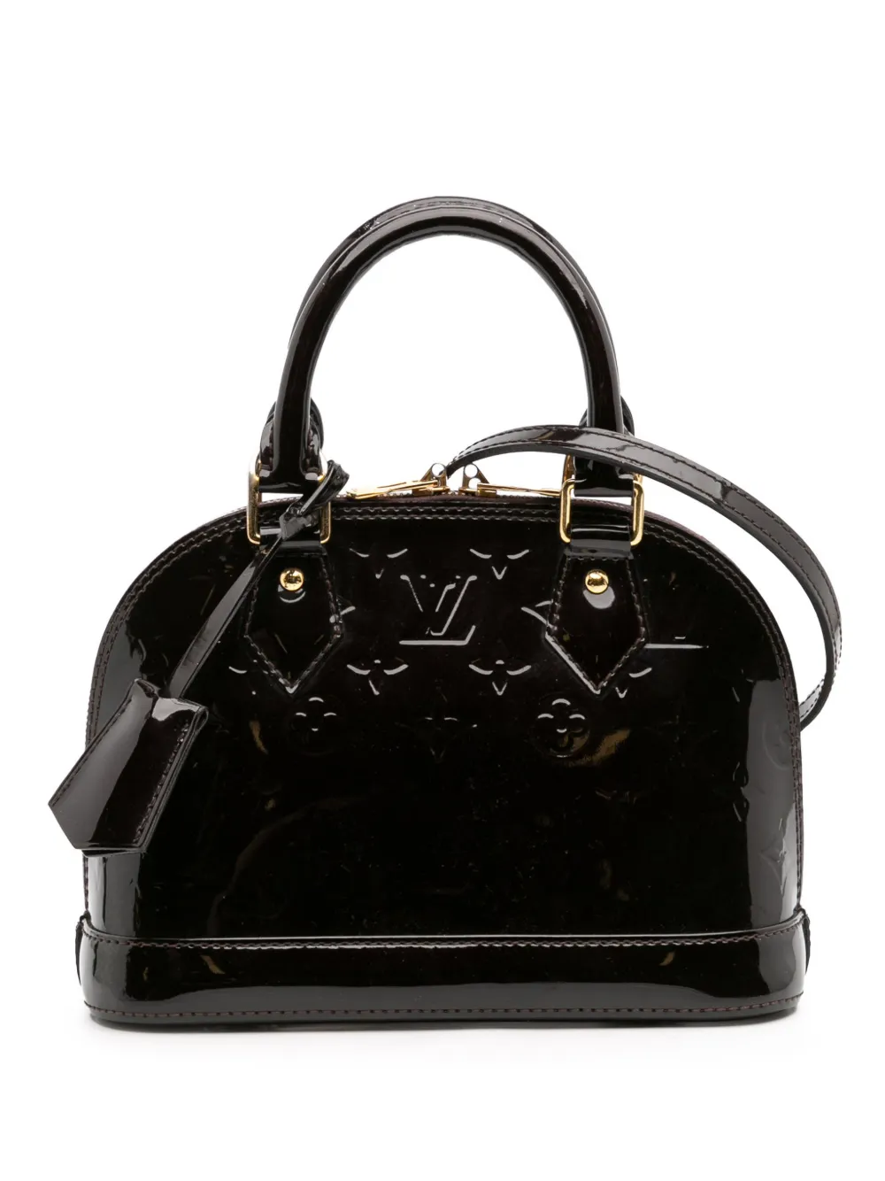 Louis Vuitton Pre-Owned 2013 モノグラム ヴェルニ アルマ BB サッチェルバッグ - パープル Louis Vuitton Pre-Owned 2013 モノグラム ヴェルニ アルマ BB サッチェルバッグ - パープル