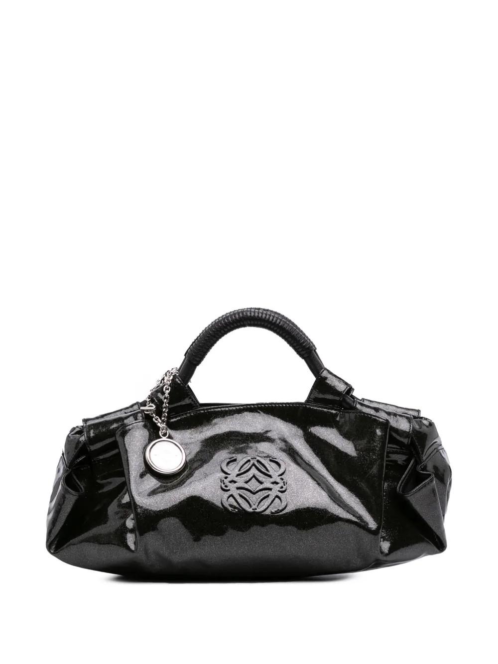 Loewe Pre-Owned 2010 Patent Glitter Aire hobo bag | Black | Image 1
