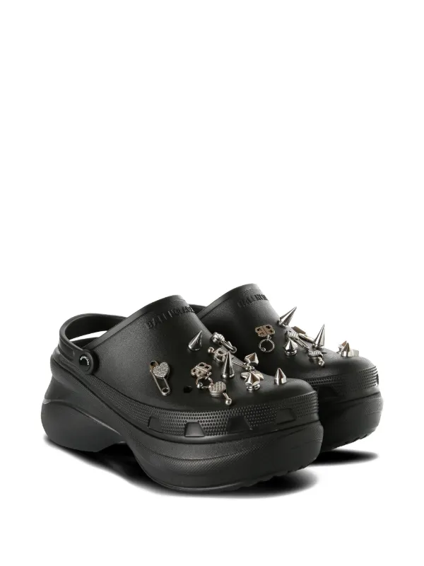 Balenciaga x Crocs Jibbitz™ Mules | Black | FARFETCH TR