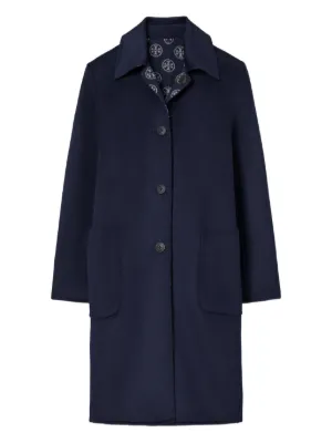 Maison Kitsuné ウール コート | ブルー | FARFETCH JP