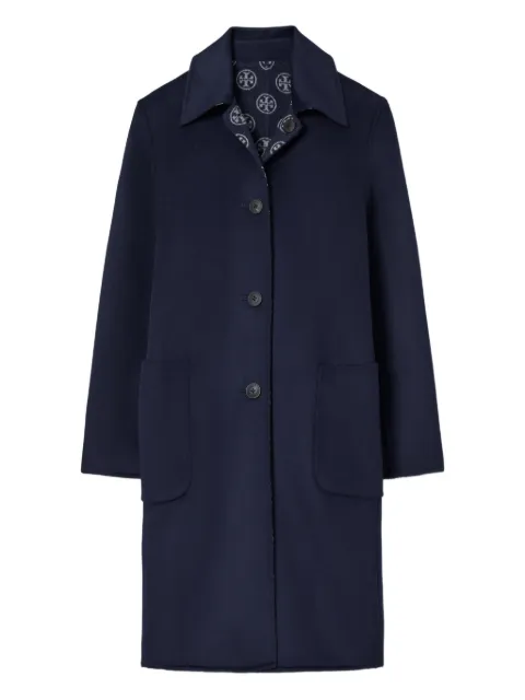 Tory Burch monogram jacquard wool coat