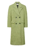 Tory Burch twill double-breasted coat - Green
