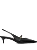 Tory Burch slingback buckle shoes - Black