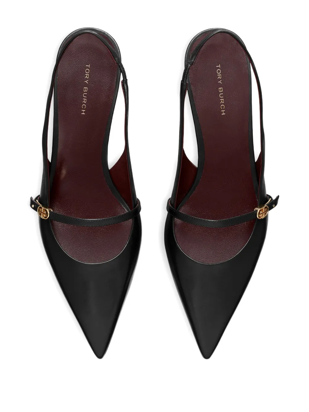 Tory Burch Slingback schoenen met gesp Zwart