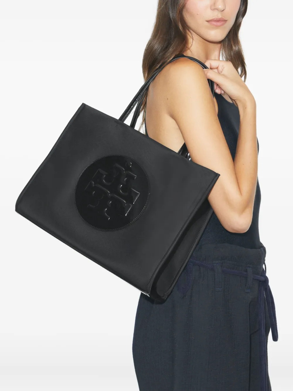 Tory Burch Ella kleine shopper - Zwart