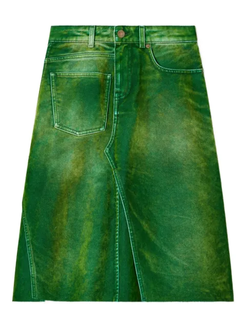Tory Burch denim-effect a-line skirt